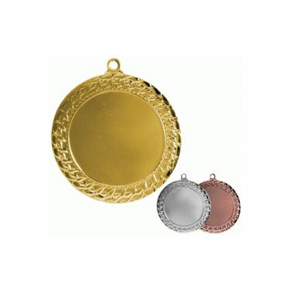 Medal złoty ogólny z miejscem na emblemat 50 mm - medal stalowy