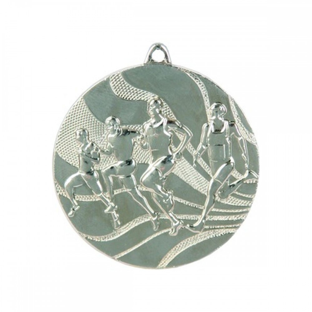 Medal srebrny- biegi - medal stalowy