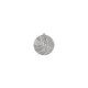 Medal srebrny biathlon z miejscem na emblemat 25 mm - medal stalowy