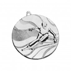 Medal srebrny zjazd narciarski - medal stalowy