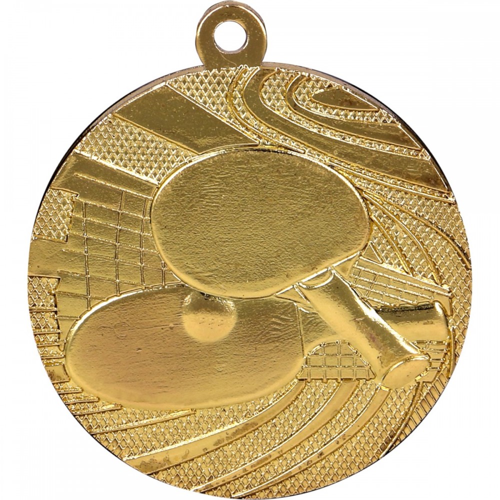 Medal złoty - tenis stołowy - medal stalowy