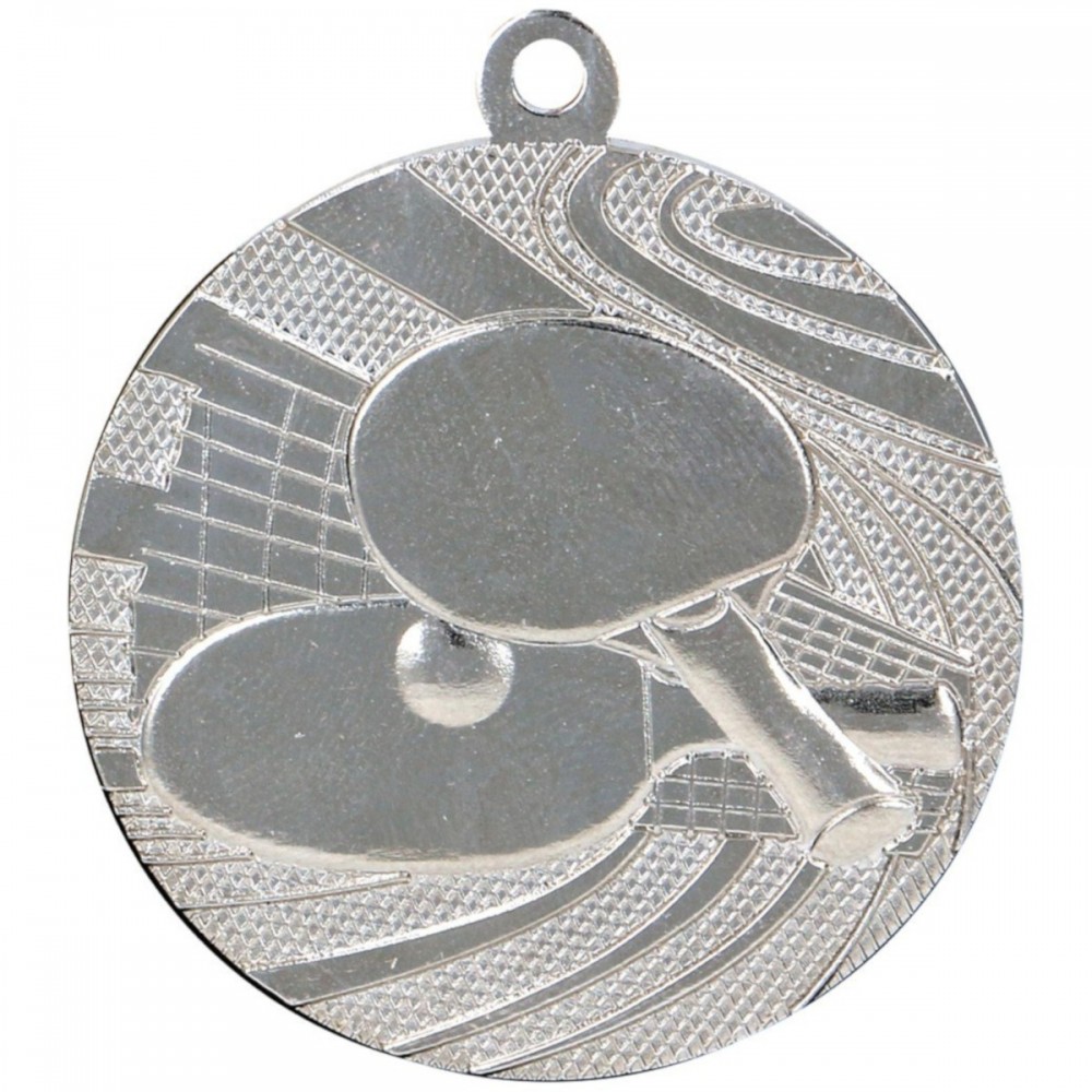 Medal srebrny - tenis stołowy - medal stalowy