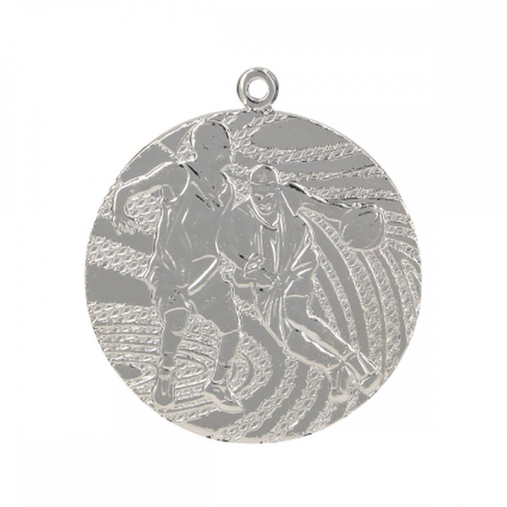 Medal srebrny- piłka koszykowa - medal stalowy