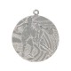 Medal srebrny- piłka koszykowa - medal stalowy