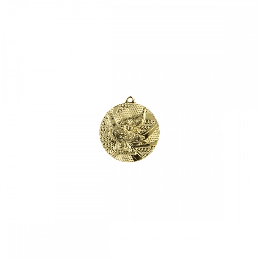 Medal złoty gołąb - medal stalowy