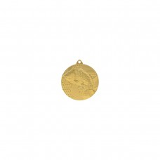 Medal złoty- wędkarstwo - ryba - medal stalowy