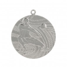 Medal srebrny - piłka siatkowa - medal stalowy