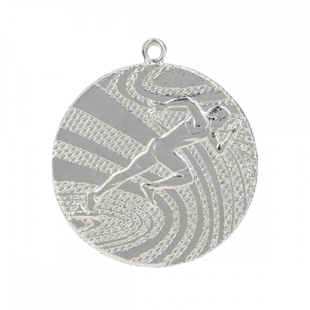 Medal srebrny - biegi - medal stalowy