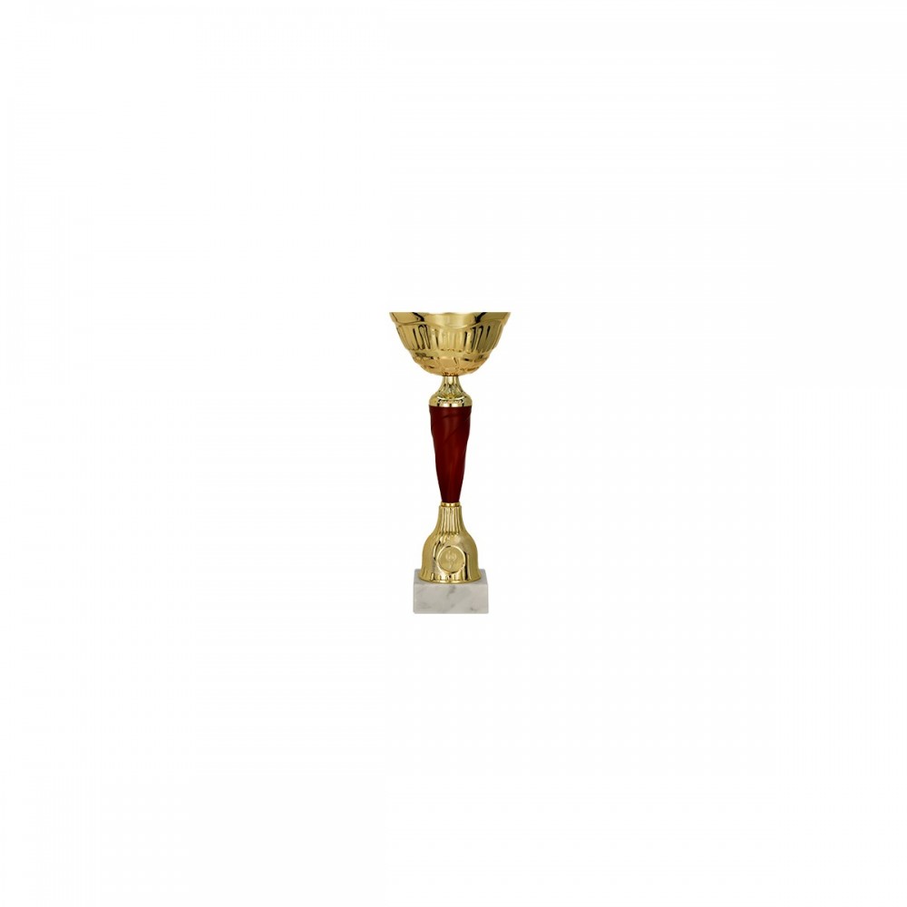 Puchar metalowy złoto-burgundowy
