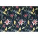 LEŻAK DREWNIANY CLASSIC DARK FLOWERS