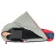 ŚPIWÓR TRAVELER GRANATOWO CZERWONY 210x80/50CM ENERO CAMP
