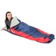 ŚPIWÓR TRAVELER GRANATOWO CZERWONY 210x80/50CM ENERO CAMP