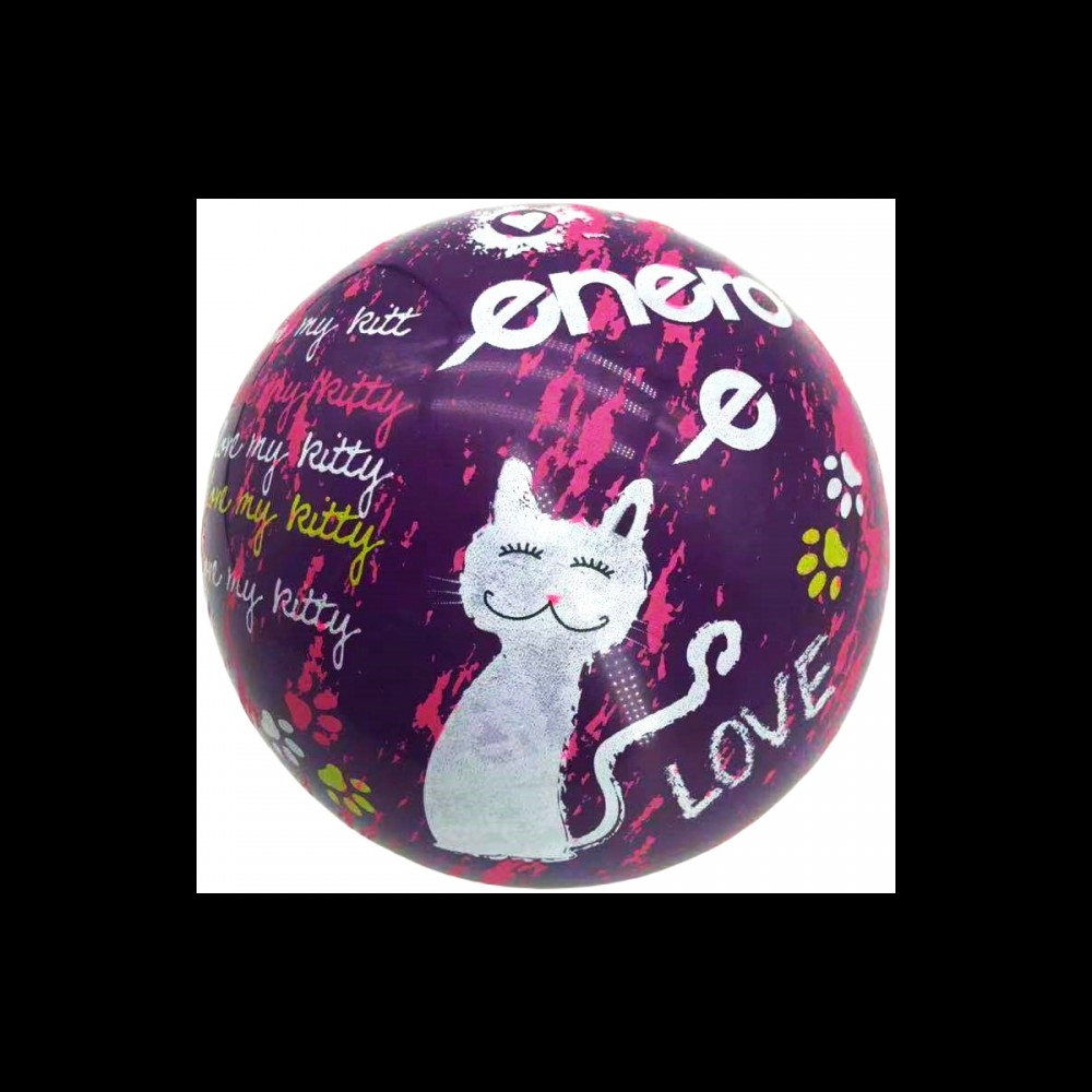 PIŁKA GUMOWA 18CM ENERO LOVE KITTY